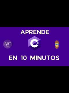 [x]C# Desde Cero: Aprende C# en 10 Minutos - YouTube