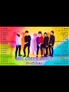 [x]MRS.GREEN APPLE OF BEST SONGS - MRS.GREEN APPLE メドレー 2022- MRS.GREEN ...