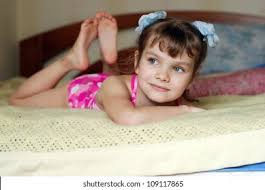 Serious Little Girl Looks Into Distance Stock Photo 109117865 ...