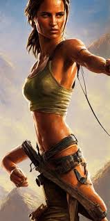 prompthunt: Alicia Vikander as Lara Croft (tomb raider, full body ...